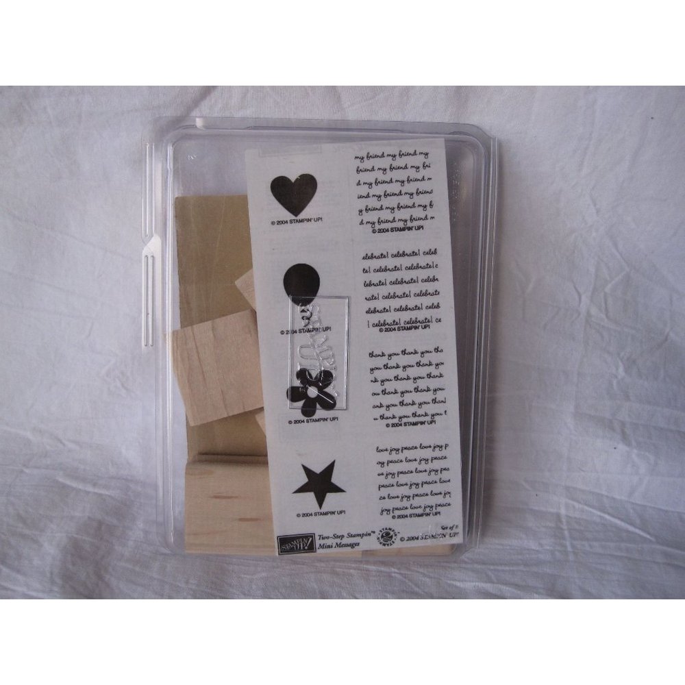 NEW Stampin' Up Two-Step Mini Messages Friend/Celebrate/Thank You/Love Joy Peace